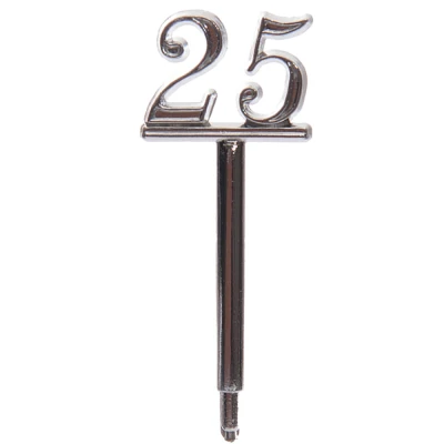 Decoratie 25 jaar zilver - Taartdecoratie