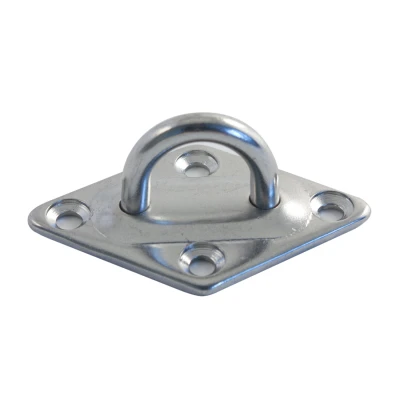 Wandhaak voor koord of touw - 35 x 60 mm - Chroom
