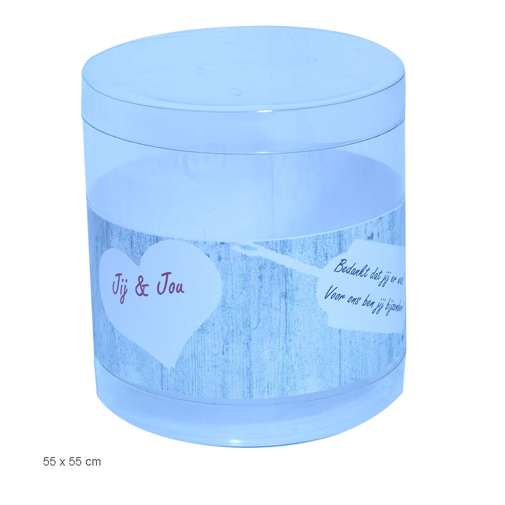 Plexi ronde koker 55 x 55 mm