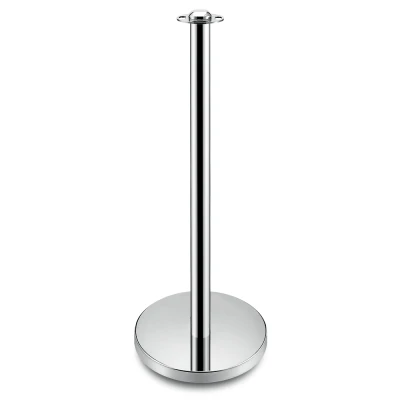 Afzetpaaltje chroom met platte kop - 8 kg