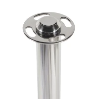 Afzetpaal met platte knop detail