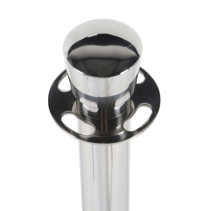 Luxe afzetpaal met rechte knop detail knop