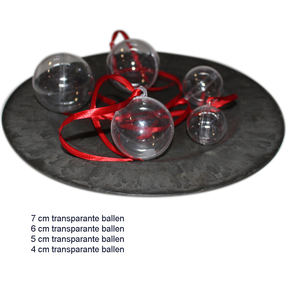 Lokken Gepolijst ingewikkeld Transparante ballen 6 cm - 10 stuks | Blueflower.nl