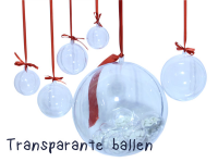 Transparante Kerstballen groot