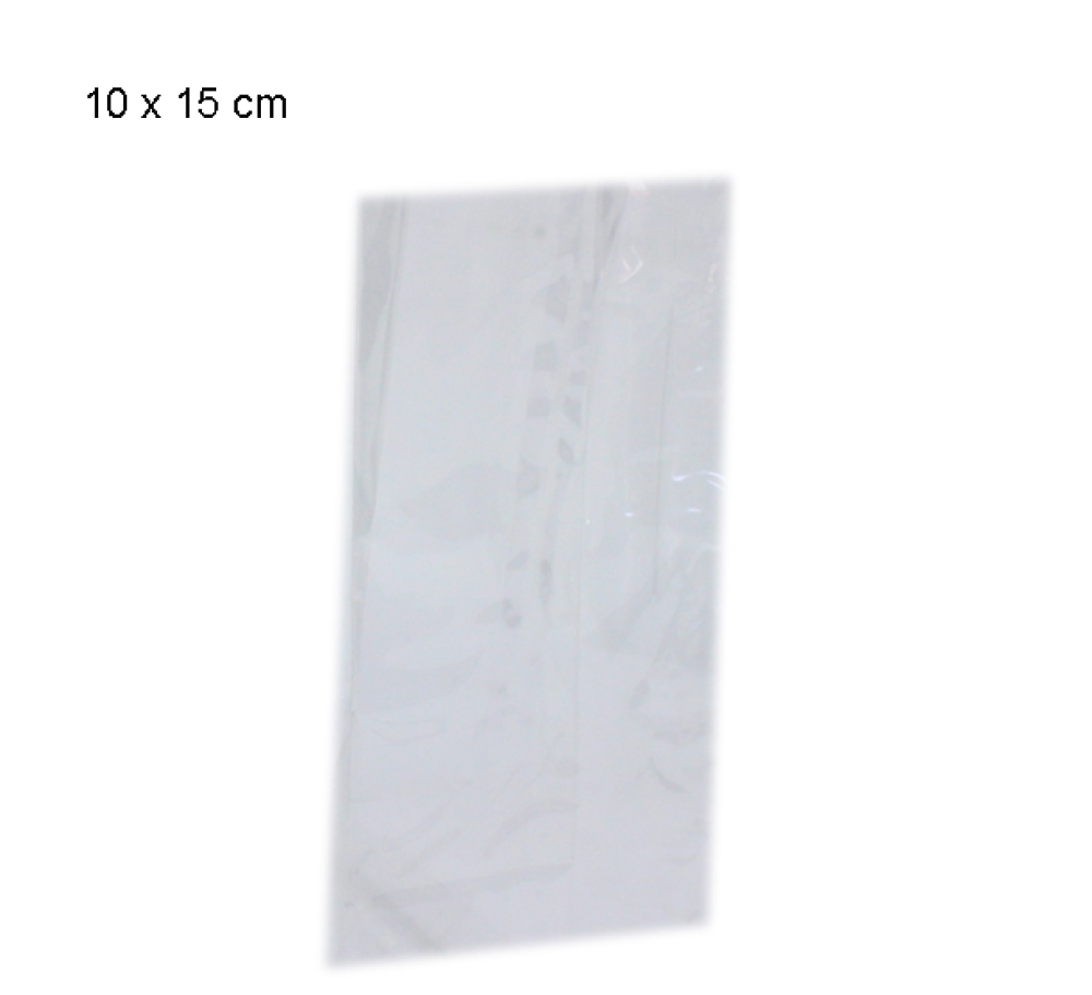 Transparant zakje 10 x 15 cm Transparant zakje 10 x 15 cm