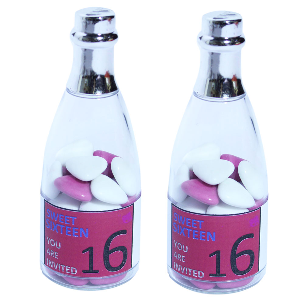 Sweet 16 bedankje champagne fles Sweet 16 bedankje champagne fles