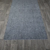 Deurmat lichtgrijs met ribbel