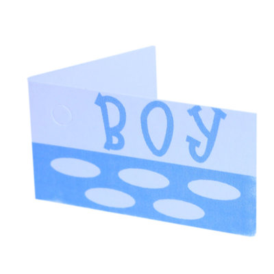 Bedrukt mini kaartje - Met eigen tekst - Boy