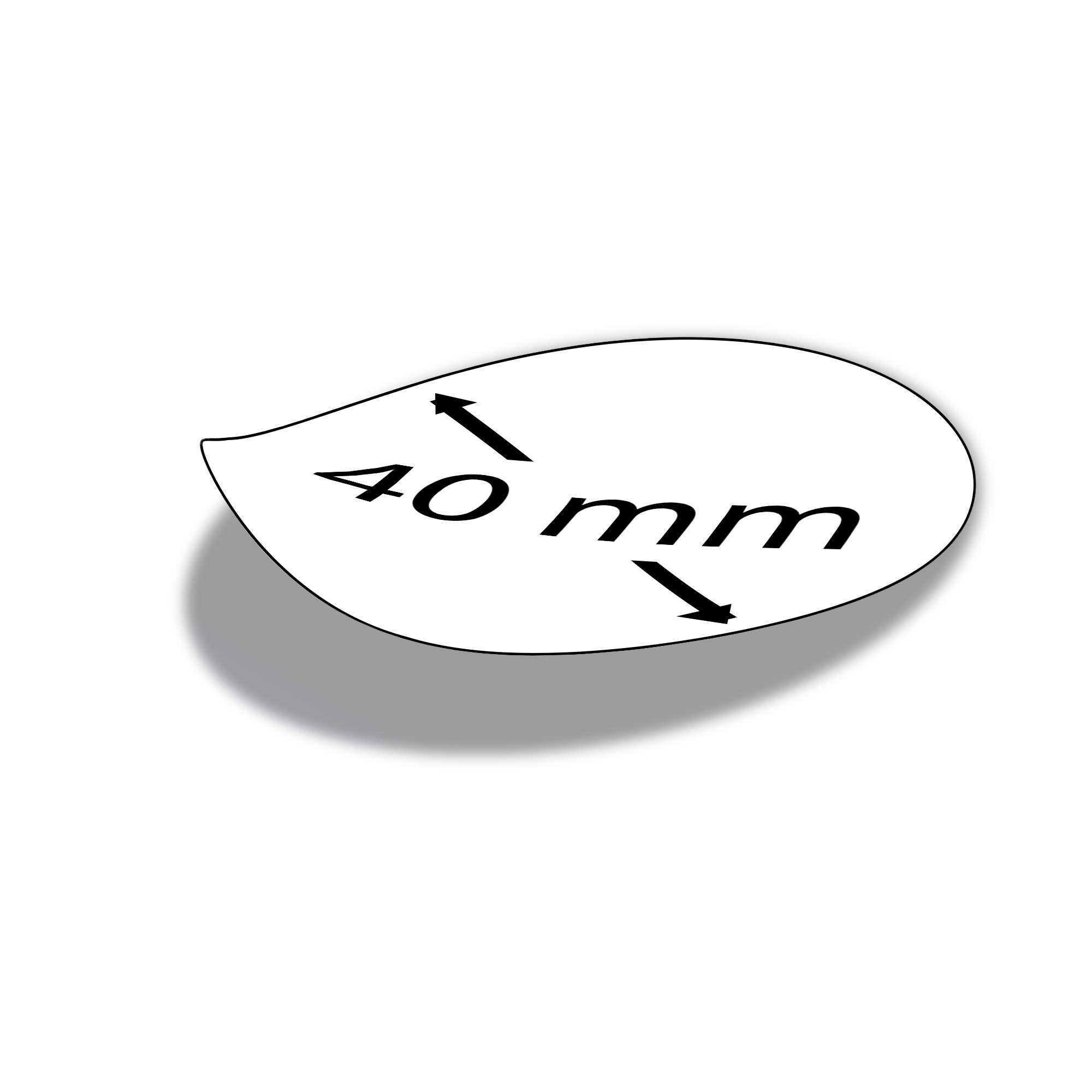 Ronde stickers - Glans - Bedrukt - 40 mm - 10 stuks - Zelf te ontwerpen