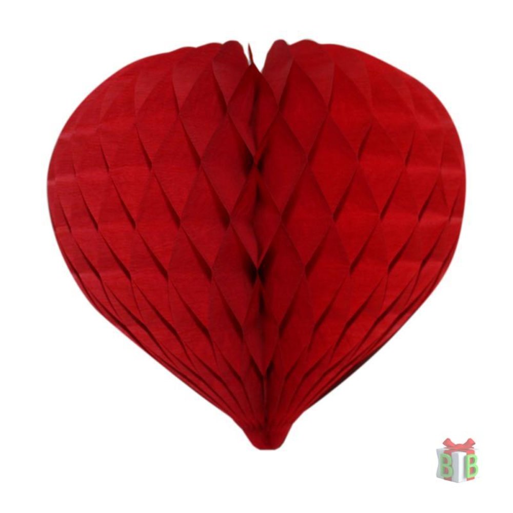Rood uitvouwbaar hart