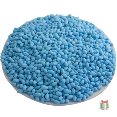 Gepofte suikerrijst blauw - Snoep - 1 kg