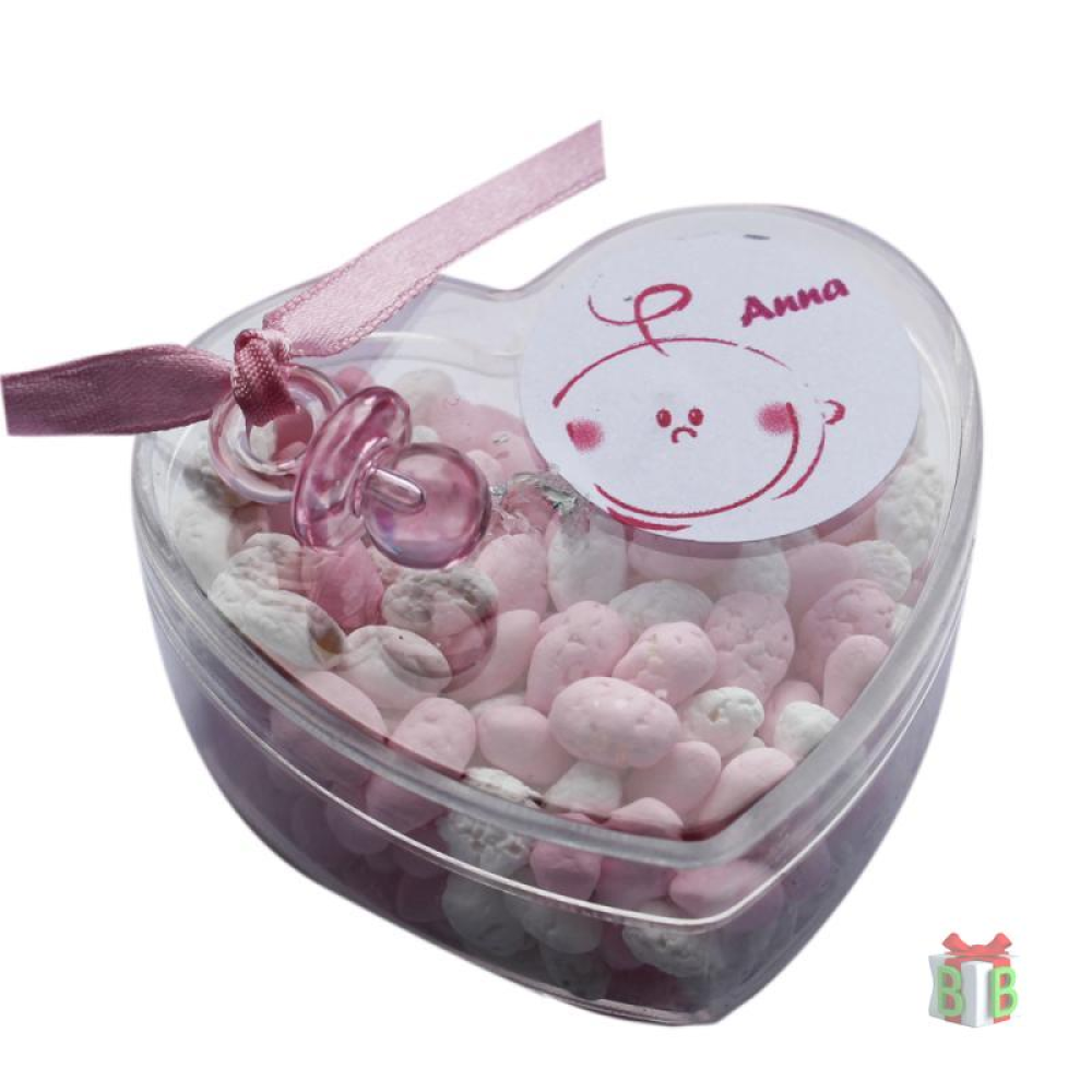 Hartendoosje roze print Hartendoosje roze print