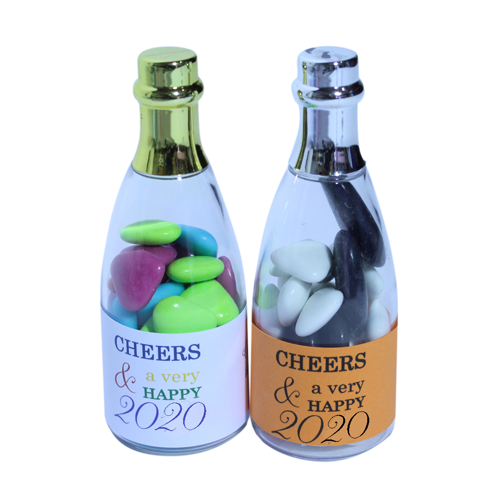 Klein kerstgeschenk Champagne flesje Klein kerstgeschenk Champagne flesje