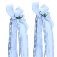 Antenne versiering wit grijs bruiloft