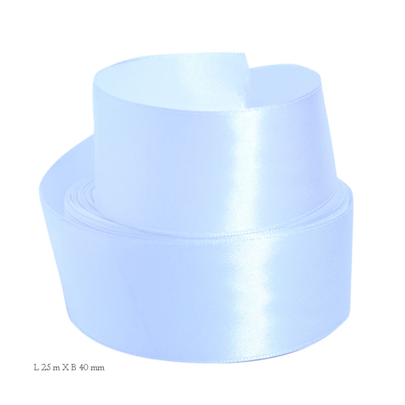 Satijn wit lint 40 mm