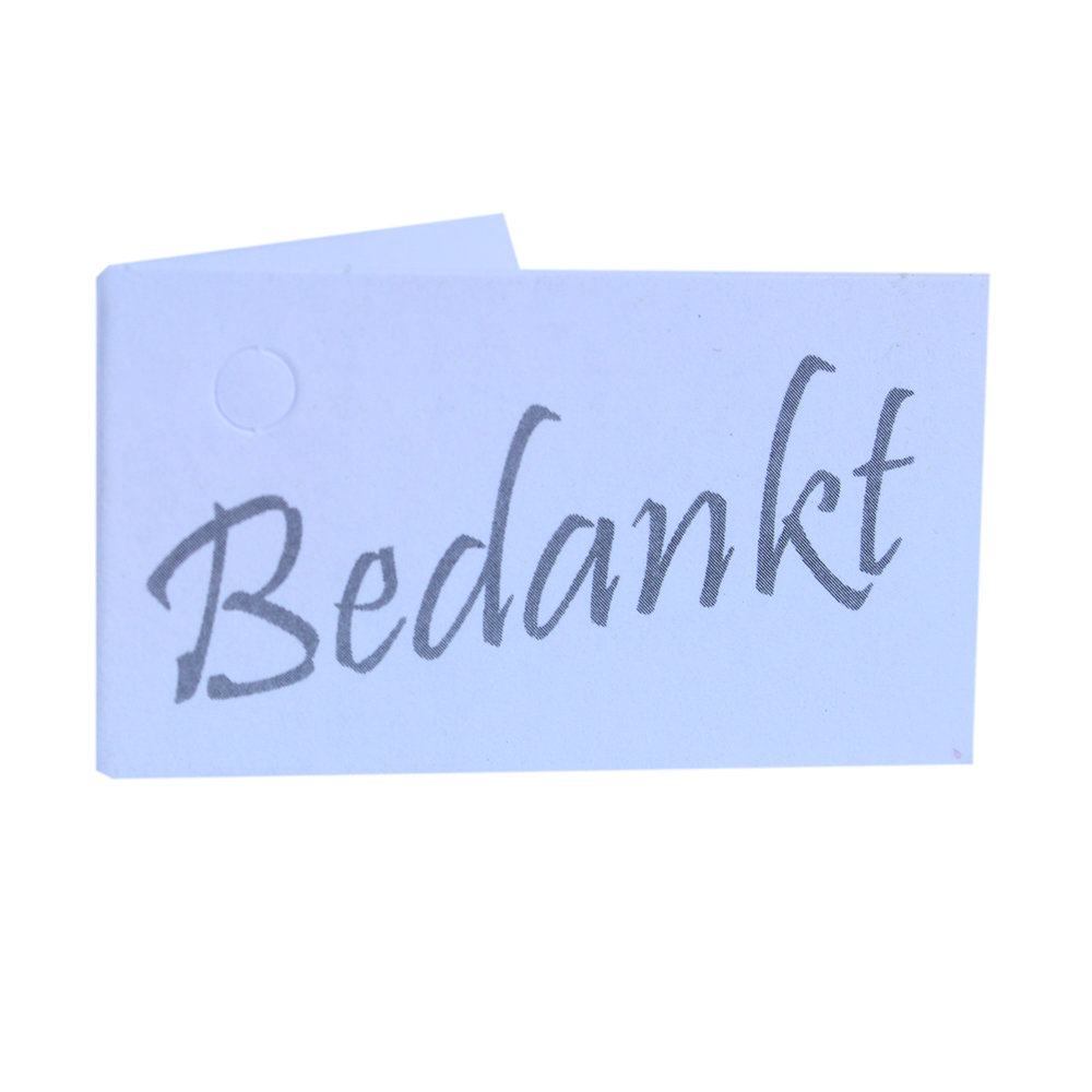 Ongebruikt Mini kaartje BEDANKT - BijzondereBedankjes.nl FS-37