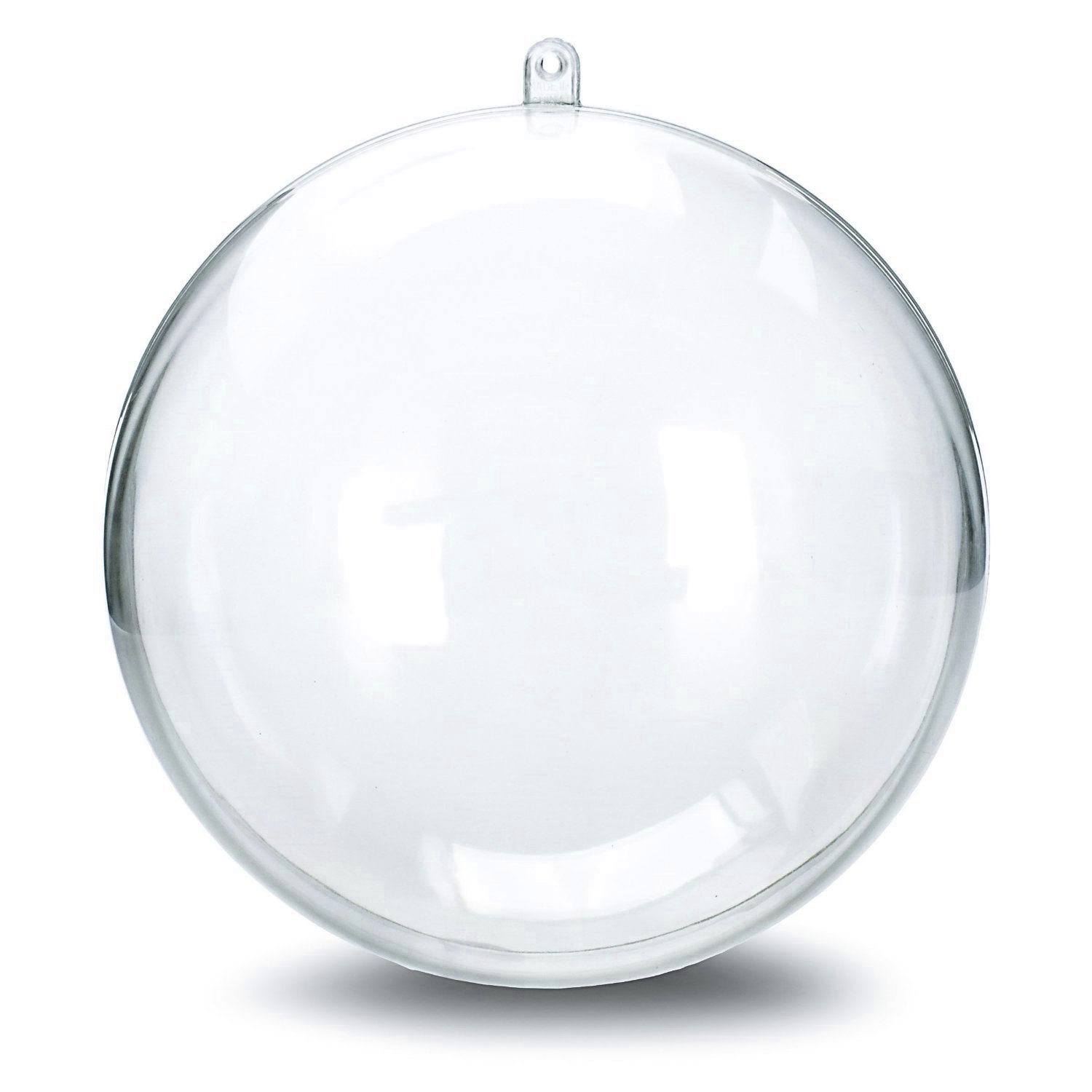 Doorzichtige plastic kerstbal - 8 cm |