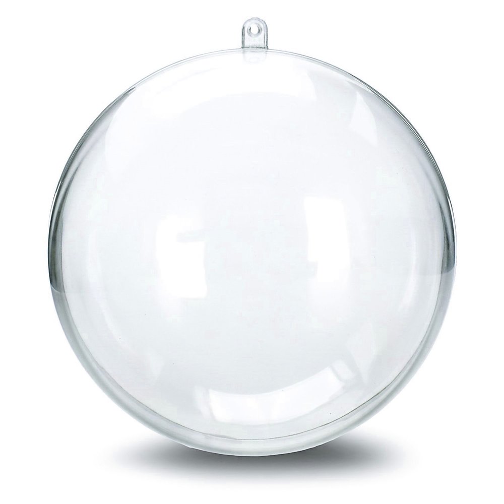 Doorzichtige bal en transparante kerstbal