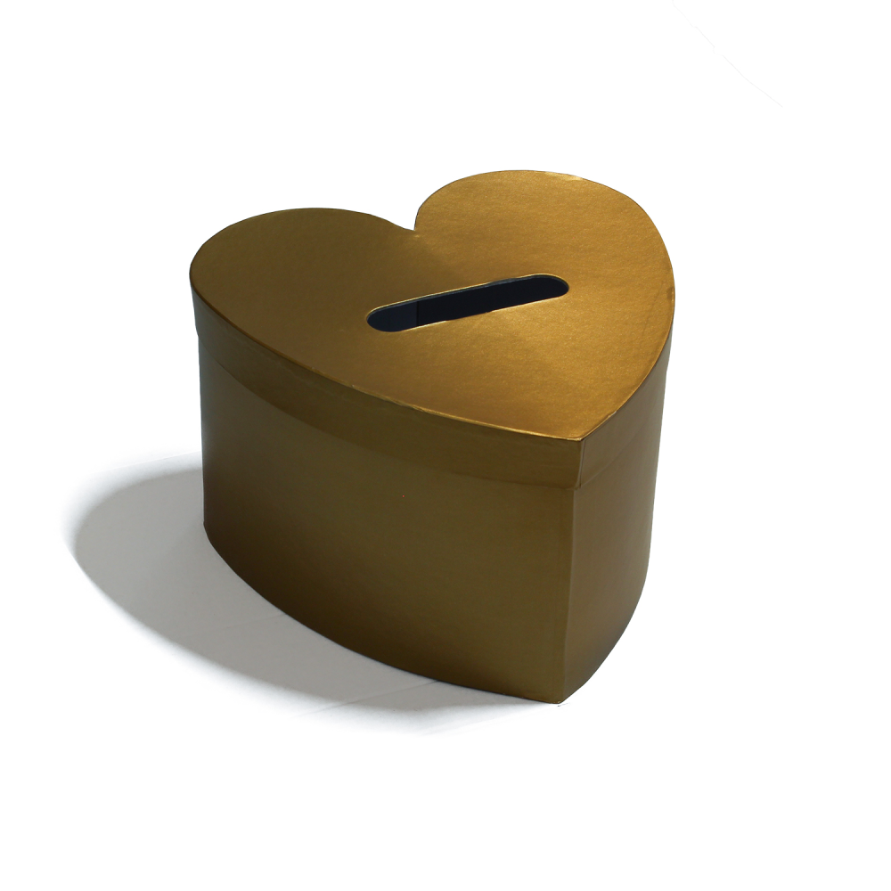 Enveloppendoos goud hart Enveloppendoos goud hart