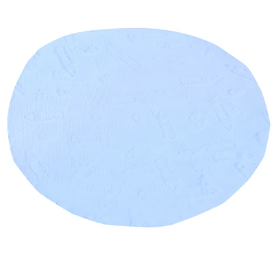 Ronde tule wit- design geboorte flesjes