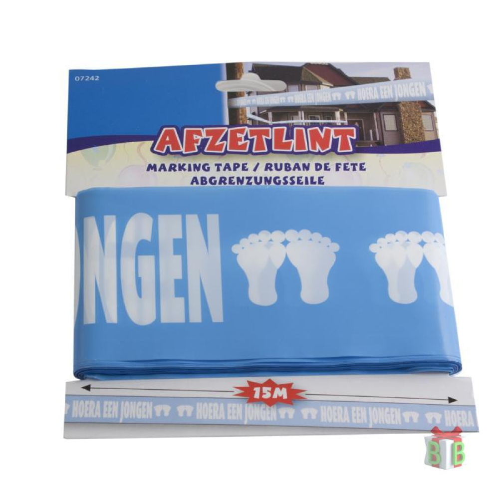 Geboortelint afzetlint blauw