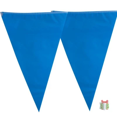 Vlaggenlijn rood, roze of blauw - 10 meter