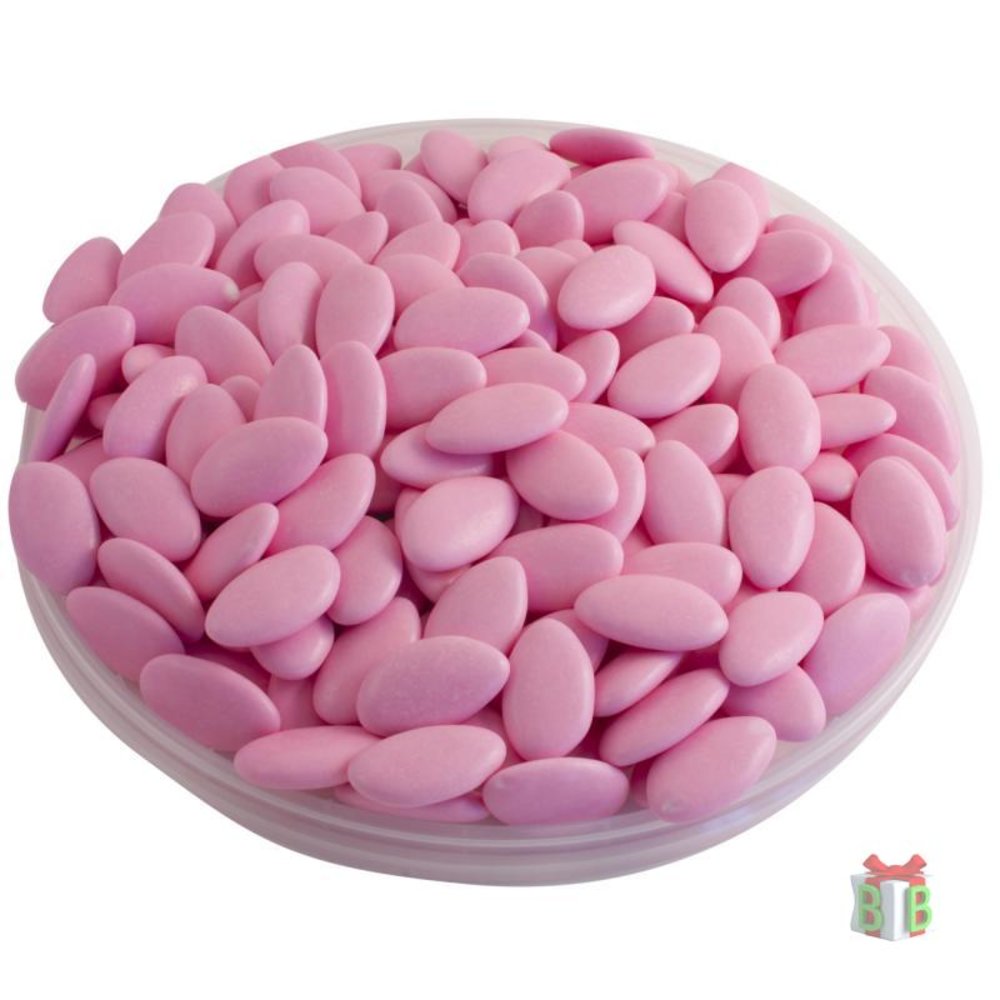 Doopsuikers roze chocolade dragees