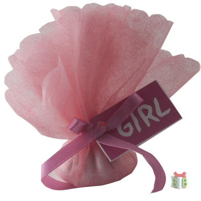 Roze tule met girl kaarjte