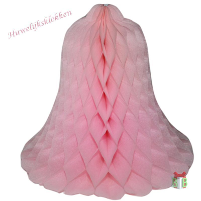 Honeycomb roze huwelijksklokken