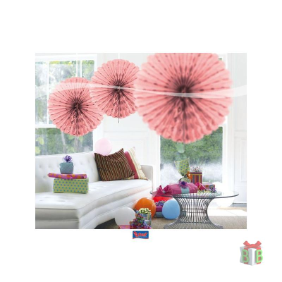 waaier honeycomb roze
