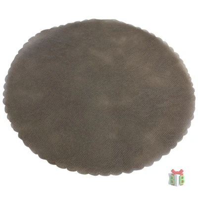 Ronde tule grijs- 23 cm