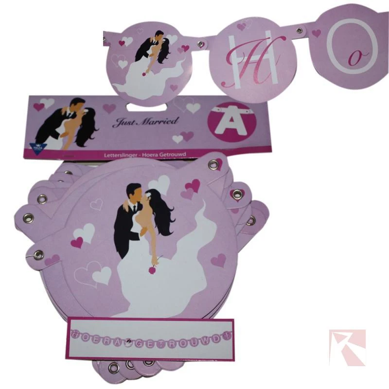 Huwelijksslingers lila