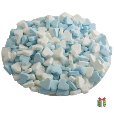 pepermunt hartjes blauw wite 1 kg