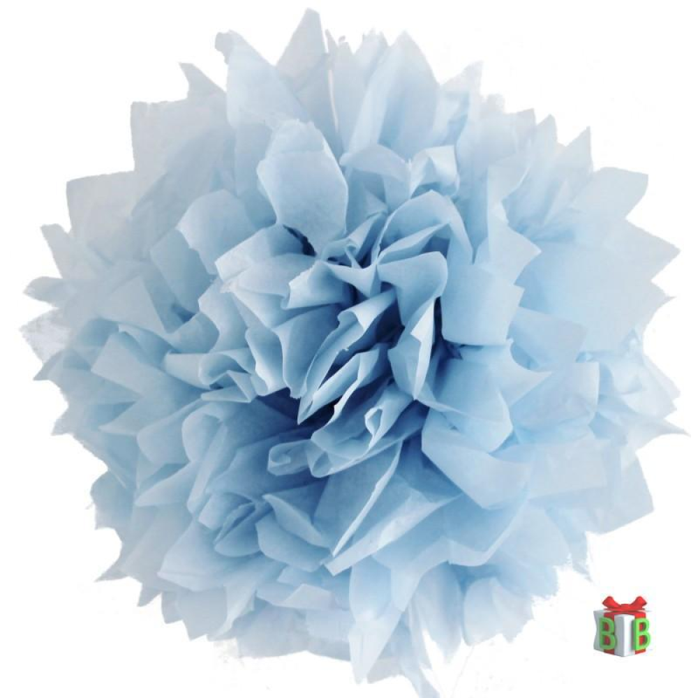 pompom licht blauw set pompom licht blauw set