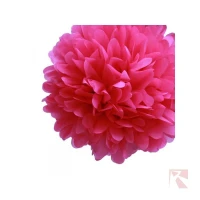 fuchsia roze pompom