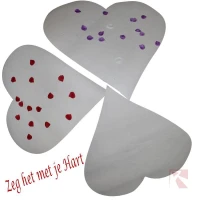 Hart wit decoratie hart