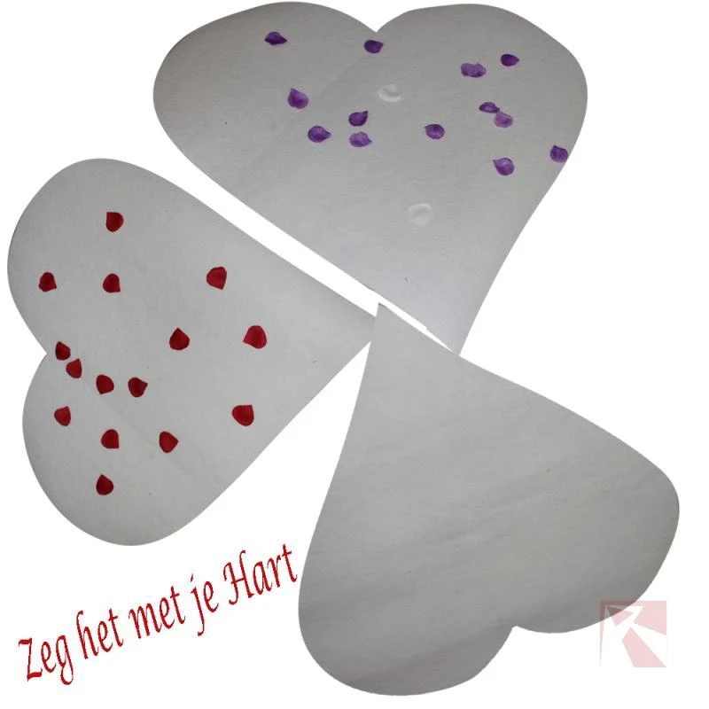 Hart wit decoratie hart