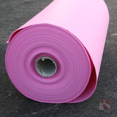 Roze loper met folie - 2 meter breed - 30 meter lengte