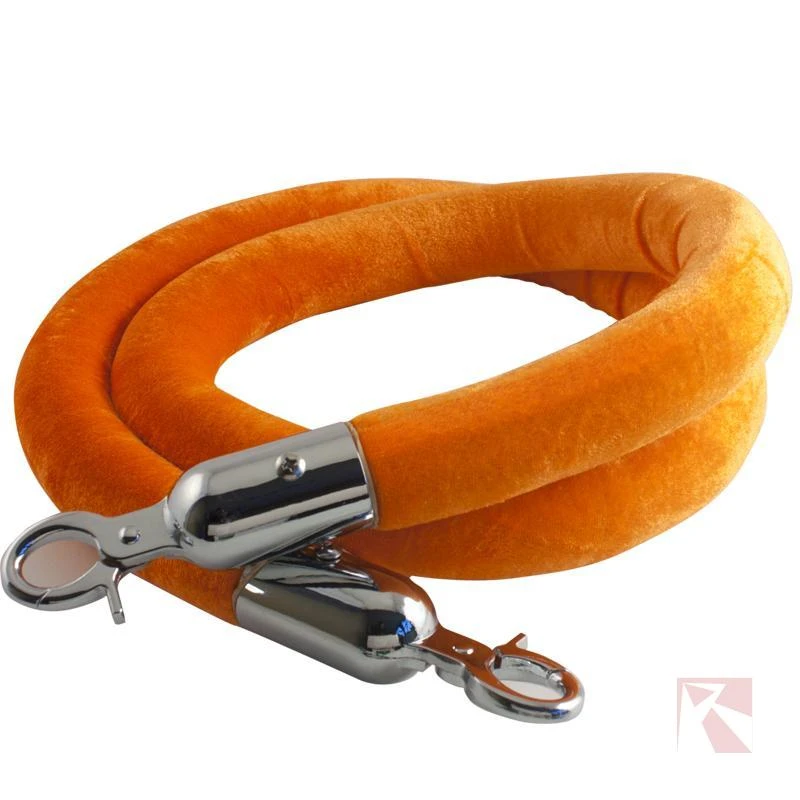 Oranje afzetkoord velours