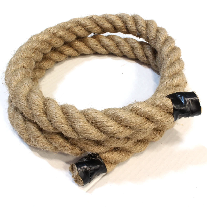 Scheepstouw van jute met een dikte van 32 mm en een lengte op maat, zonder haken