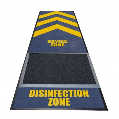 Deurmat voor COVID-19 - "Desinfectie zone"
