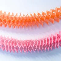 Versiering slingers zalm en roze