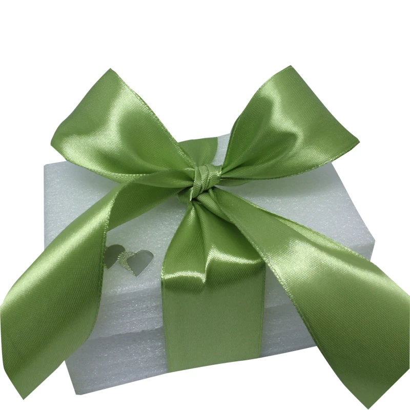 Satijn groen breed lint 40 mm