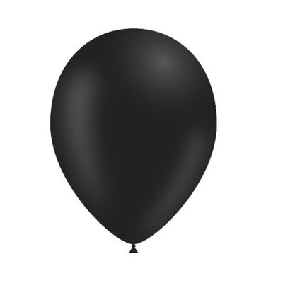 Ballonnen zwart -30 cm - 25 stuks