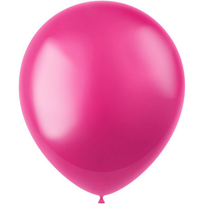 Roze ballonnen - fuchsia - 30 cm - 50 stuks