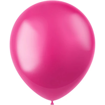 Roze ballonnen - fuchsia - 30 cm - 50 stuks