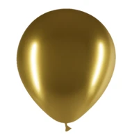 Gouden ballonnen chroom 30cm 10 stuks