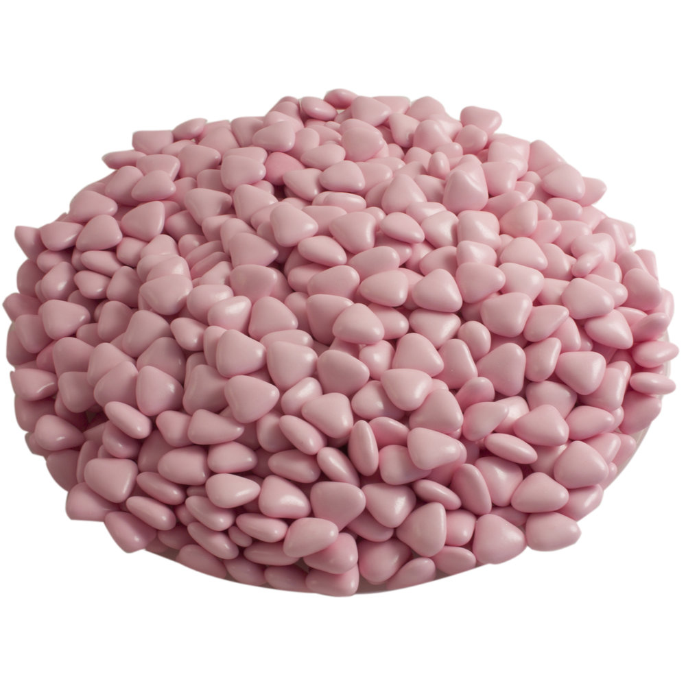 Chocolade hartjes roze per kilo