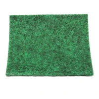 Groen met zwart gemêleerde loper - detail foto