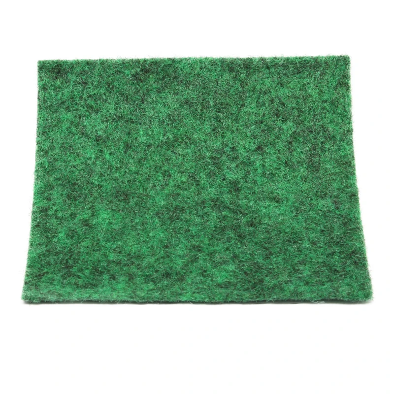 Groen met zwart gemêleerde loper - detail foto